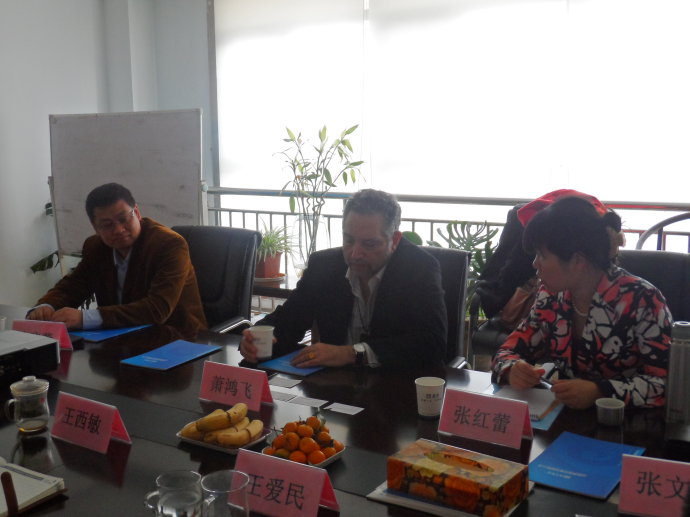 UBM亚洲企业中国首席代表Philip Chapnick（萧鸿飞）先生带队来山东丞华展览参观考察